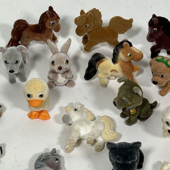 Puppy Animal in My Pocket Flocked Lot Horse Panda Rabbit Duck Sheep 23 Toys - Picture 3 of 8